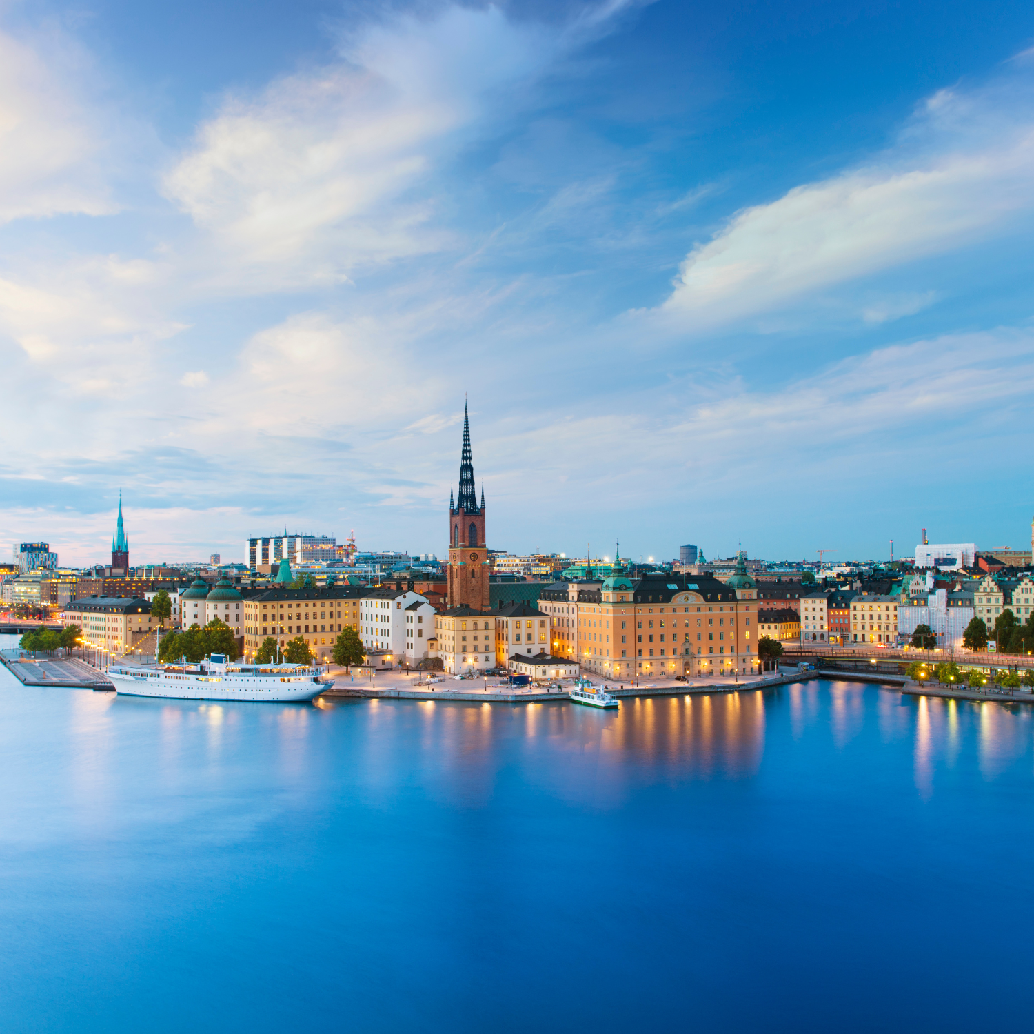 Still Waters With Reflections of the Riddarholmen Waterfront