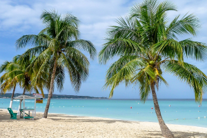 Caribbean island beach