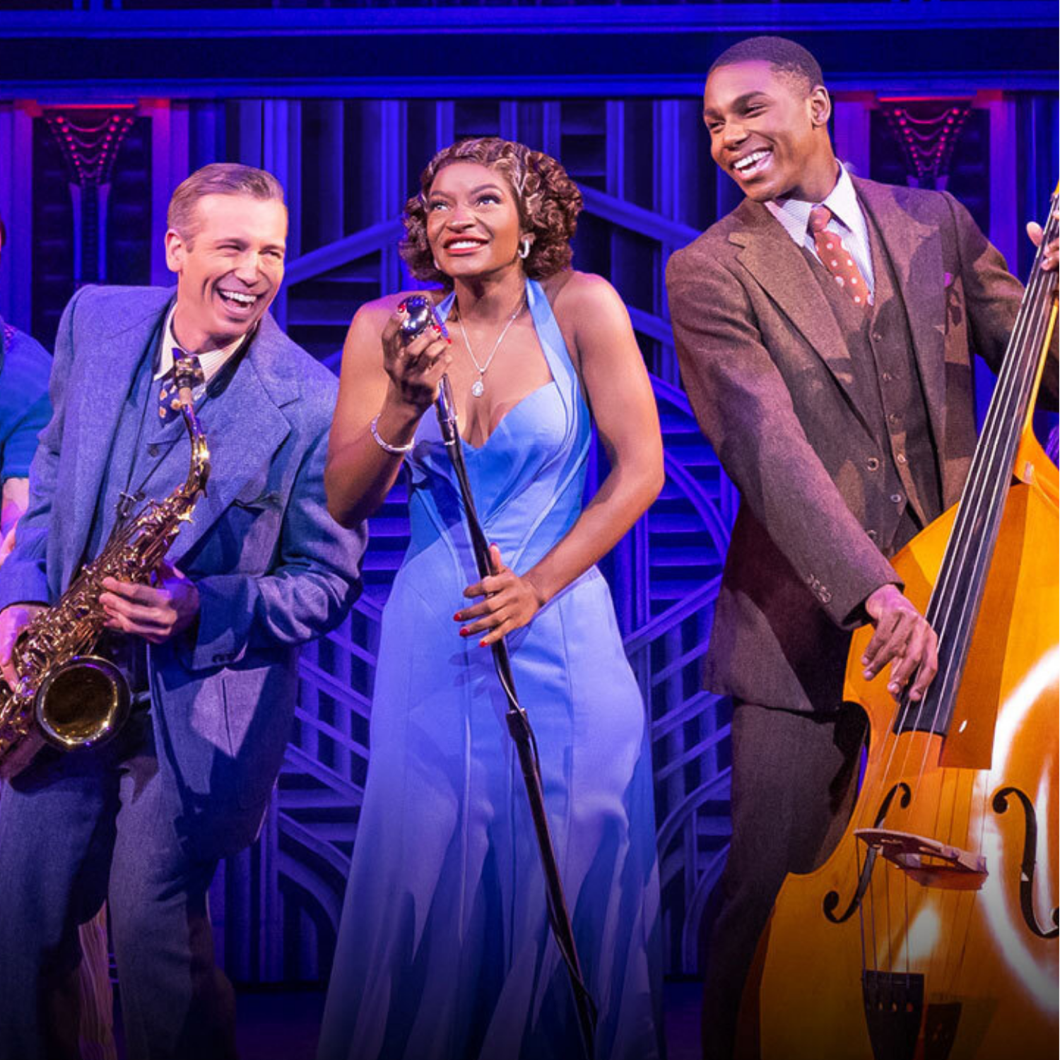 Main character actors on set for Some Like It Hot