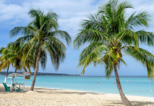 Caribbean island beach