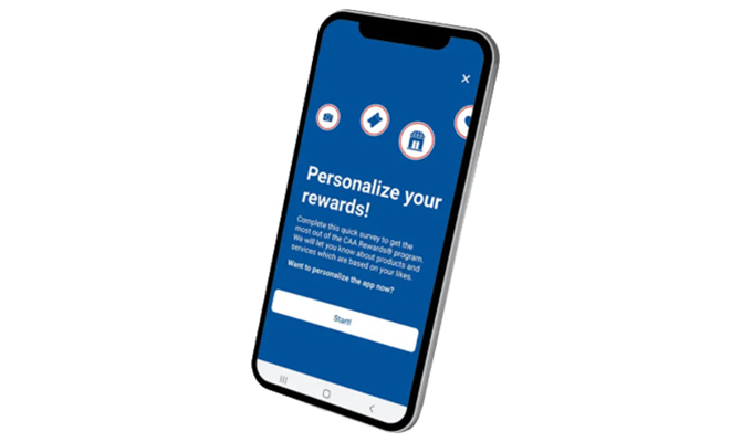 CAA Mobile App Rewards Experience